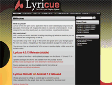 Tablet Screenshot of lyricue.org